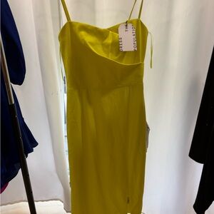 Dress the Population Strapless Yellow Dress